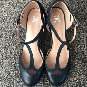 Vintage inspired T-Strap Heels